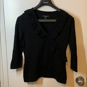 Banana Republic Black V-Neck Sweater